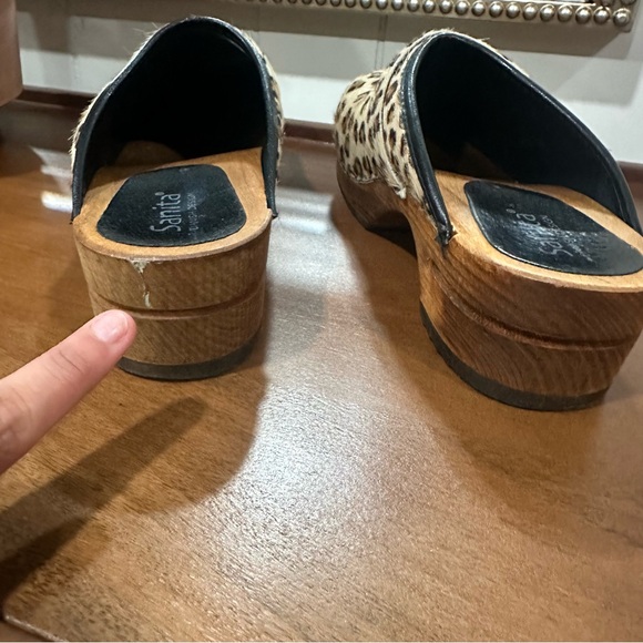 Sanita Caroline Open Clogs Leopard Animal Print Sz 39 Medical Fashion Eclectic - Picture 8 of 9